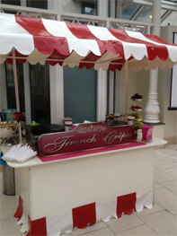 French Crepe stand for hire by Delicious Fruits and Fountains