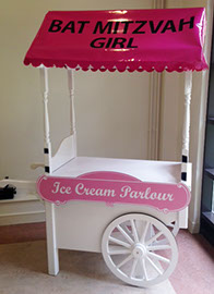 Bat Mitzvah personalised Food Cart for hire