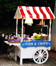 Freshly Cooked Fish & Chips Cart for Event hire in Manchester