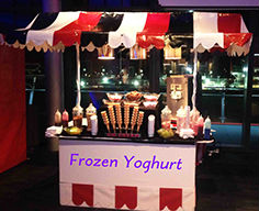 Frozen Yoghurt Stand with full range of toppings 