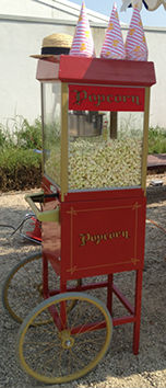 Freshly made Pop Corn with cones - Delicious Fruits & Fountains hire