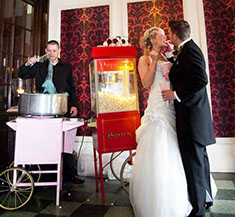 Candy Floss and Popcorn Cart for Weddings hire - Manchester