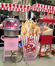 Candy Floss and Pop Corn Carts @ Delicious Fruits & Fountains