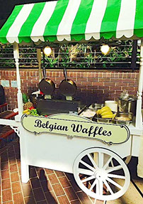 Belgian Waffles Cart for Party hire in Manchester