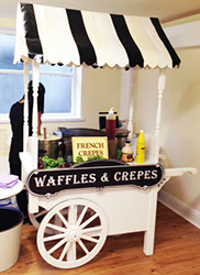French Crepes & Belgian Waffles Cart for hire at Christmas – Manchester
