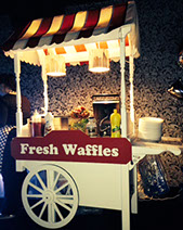 Fresh Waffles Cart for hire at Bar Mitzvah Liverpool
